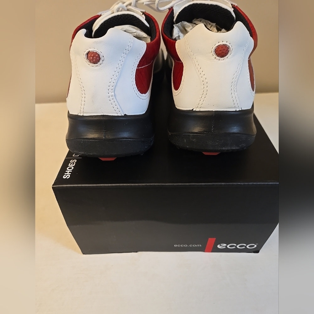 Ecco Receptor womens golf shoes EU 42  / US 11 Red and White NEW in box - Picture 8 of 10